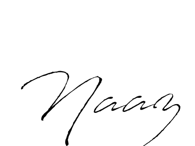 How to make Naaz signature? Antro_Vectra is a professional autograph style. Create handwritten signature for Naaz name. Naaz signature style 6 images and pictures png