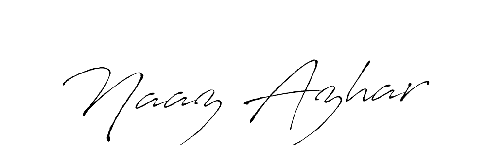 Make a beautiful signature design for name Naaz Azhar. Use this online signature maker to create a handwritten signature for free. Naaz Azhar signature style 6 images and pictures png