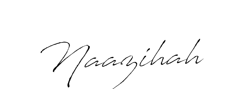 The best way (Antro_Vectra) to make a short signature is to pick only two or three words in your name. The name Naazihah include a total of six letters. For converting this name. Naazihah signature style 6 images and pictures png