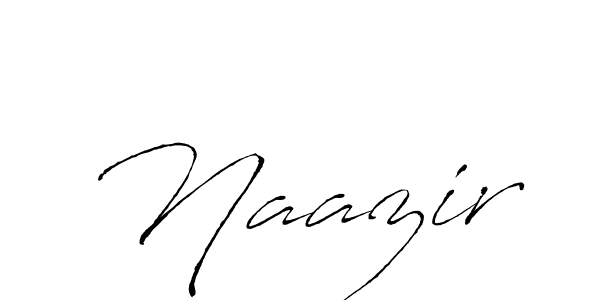 Create a beautiful signature design for name Naazir. With this signature (Antro_Vectra) fonts, you can make a handwritten signature for free. Naazir signature style 6 images and pictures png