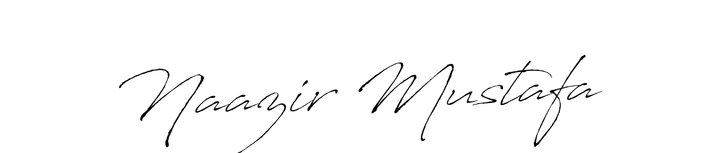 Naazir Mustafa stylish signature style. Best Handwritten Sign (Antro_Vectra) for my name. Handwritten Signature Collection Ideas for my name Naazir Mustafa. Naazir Mustafa signature style 6 images and pictures png