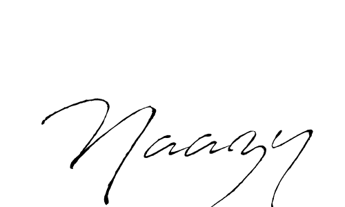 Design your own signature with our free online signature maker. With this signature software, you can create a handwritten (Antro_Vectra) signature for name Naazy. Naazy signature style 6 images and pictures png