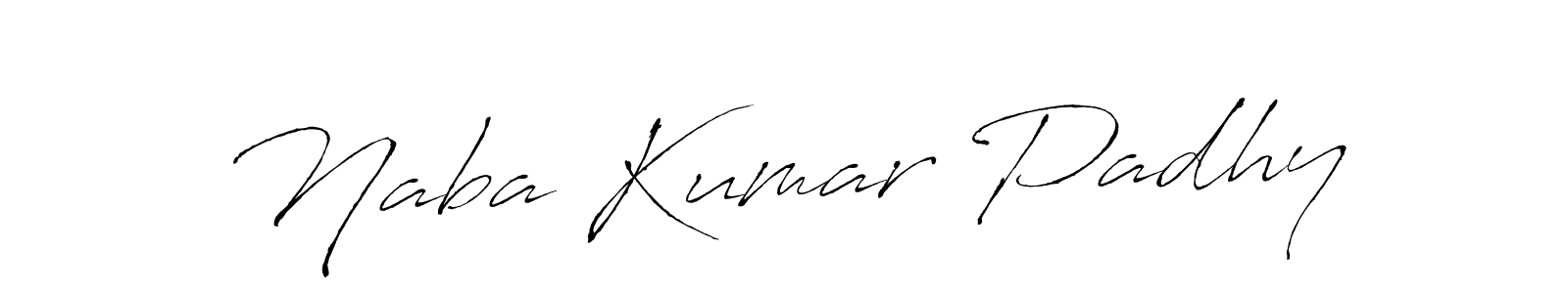 Make a beautiful signature design for name Naba Kumar Padhy. With this signature (Antro_Vectra) style, you can create a handwritten signature for free. Naba Kumar Padhy signature style 6 images and pictures png