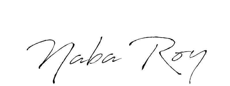 Design your own signature with our free online signature maker. With this signature software, you can create a handwritten (Antro_Vectra) signature for name Naba Roy. Naba Roy signature style 6 images and pictures png