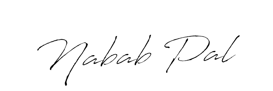 Make a beautiful signature design for name Nabab Pal. With this signature (Antro_Vectra) style, you can create a handwritten signature for free. Nabab Pal signature style 6 images and pictures png