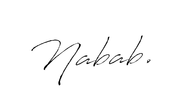 Here are the top 10 professional signature styles for the name Nabab.. These are the best autograph styles you can use for your name. Nabab. signature style 6 images and pictures png
