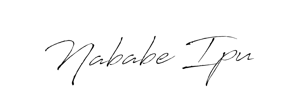 Similarly Antro_Vectra is the best handwritten signature design. Signature creator online .You can use it as an online autograph creator for name Nababe Ipu. Nababe Ipu signature style 6 images and pictures png