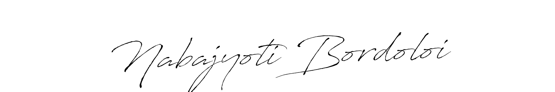 Make a beautiful signature design for name Nabajyoti Bordoloi. With this signature (Antro_Vectra) style, you can create a handwritten signature for free. Nabajyoti Bordoloi signature style 6 images and pictures png