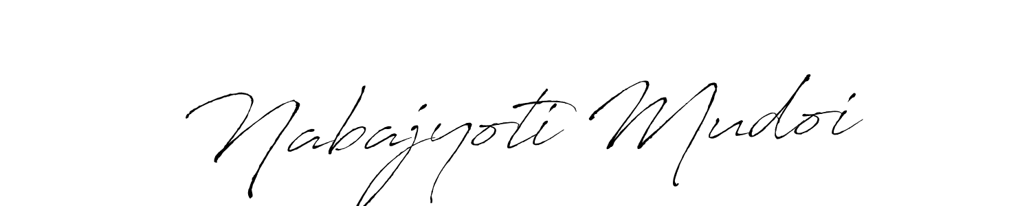 Nabajyoti Mudoi stylish signature style. Best Handwritten Sign (Antro_Vectra) for my name. Handwritten Signature Collection Ideas for my name Nabajyoti Mudoi. Nabajyoti Mudoi signature style 6 images and pictures png