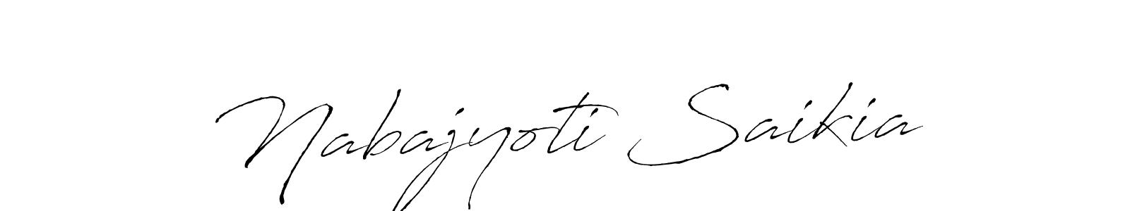 Use a signature maker to create a handwritten signature online. With this signature software, you can design (Antro_Vectra) your own signature for name Nabajyoti Saikia. Nabajyoti Saikia signature style 6 images and pictures png