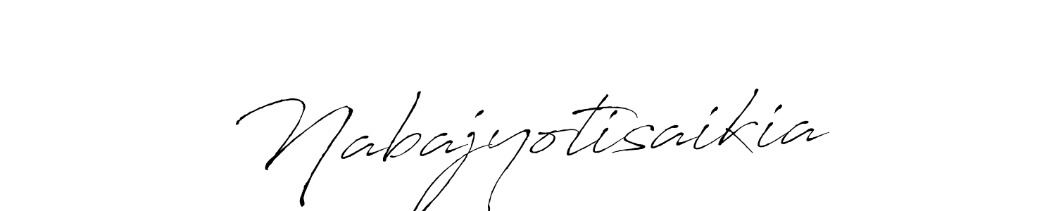 How to make Nabajyotisaikia signature? Antro_Vectra is a professional autograph style. Create handwritten signature for Nabajyotisaikia name. Nabajyotisaikia signature style 6 images and pictures png