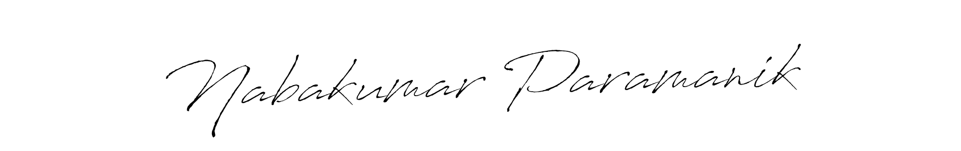 Make a beautiful signature design for name Nabakumar Paramanik. With this signature (Antro_Vectra) style, you can create a handwritten signature for free. Nabakumar Paramanik signature style 6 images and pictures png