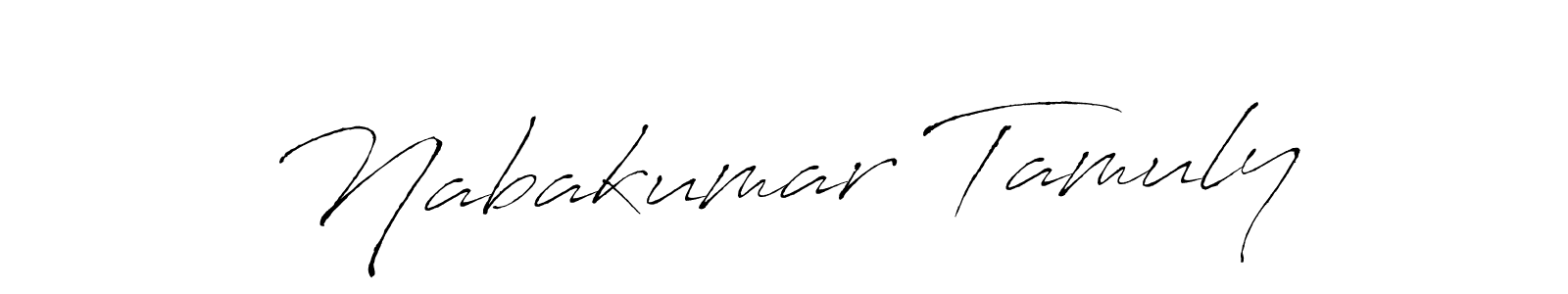 How to make Nabakumar Tamuly name signature. Use Antro_Vectra style for creating short signs online. This is the latest handwritten sign. Nabakumar Tamuly signature style 6 images and pictures png