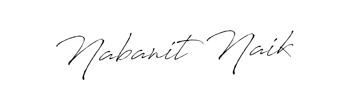 Design your own signature with our free online signature maker. With this signature software, you can create a handwritten (Antro_Vectra) signature for name Nabanit Naik. Nabanit Naik signature style 6 images and pictures png