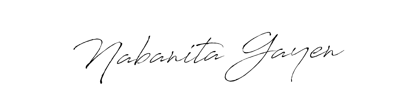 Also we have Nabanita Gayen name is the best signature style. Create professional handwritten signature collection using Antro_Vectra autograph style. Nabanita Gayen signature style 6 images and pictures png