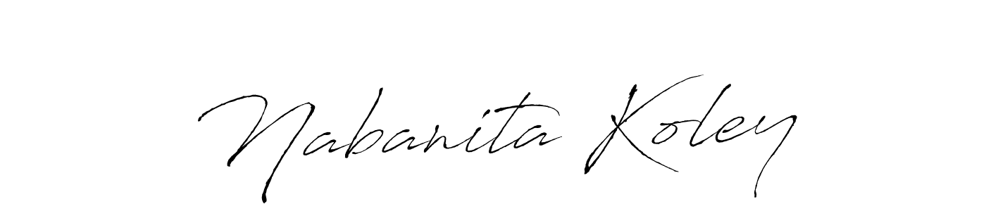 Use a signature maker to create a handwritten signature online. With this signature software, you can design (Antro_Vectra) your own signature for name Nabanita Koley. Nabanita Koley signature style 6 images and pictures png