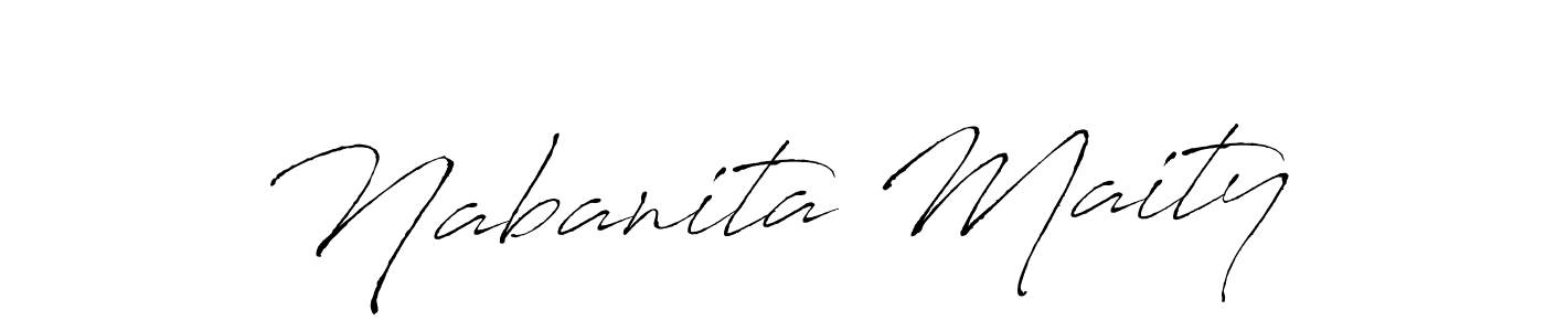 Design your own signature with our free online signature maker. With this signature software, you can create a handwritten (Antro_Vectra) signature for name Nabanita Maity. Nabanita Maity signature style 6 images and pictures png