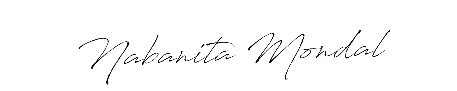 Use a signature maker to create a handwritten signature online. With this signature software, you can design (Antro_Vectra) your own signature for name Nabanita Mondal. Nabanita Mondal signature style 6 images and pictures png