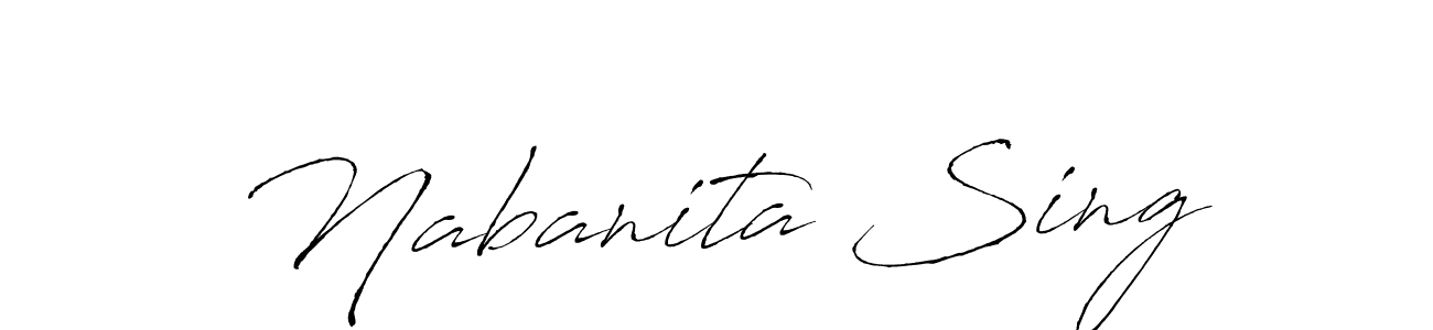 Use a signature maker to create a handwritten signature online. With this signature software, you can design (Antro_Vectra) your own signature for name Nabanita Sing. Nabanita Sing signature style 6 images and pictures png