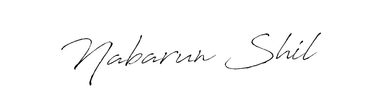 Make a beautiful signature design for name Nabarun Shil. With this signature (Antro_Vectra) style, you can create a handwritten signature for free. Nabarun Shil signature style 6 images and pictures png