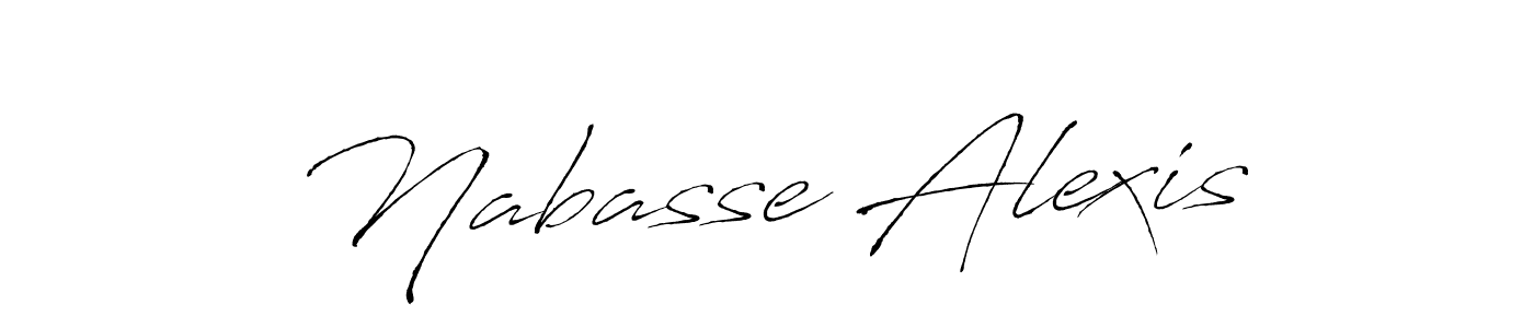 Antro_Vectra is a professional signature style that is perfect for those who want to add a touch of class to their signature. It is also a great choice for those who want to make their signature more unique. Get Nabasse Alexis name to fancy signature for free. Nabasse Alexis signature style 6 images and pictures png