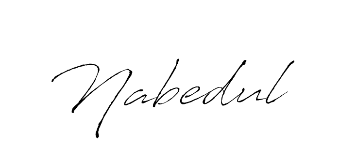 if you are searching for the best signature style for your name Nabedul. so please give up your signature search. here we have designed multiple signature styles  using Antro_Vectra. Nabedul signature style 6 images and pictures png