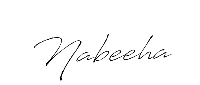 Design your own signature with our free online signature maker. With this signature software, you can create a handwritten (Antro_Vectra) signature for name Nabeeha. Nabeeha signature style 6 images and pictures png