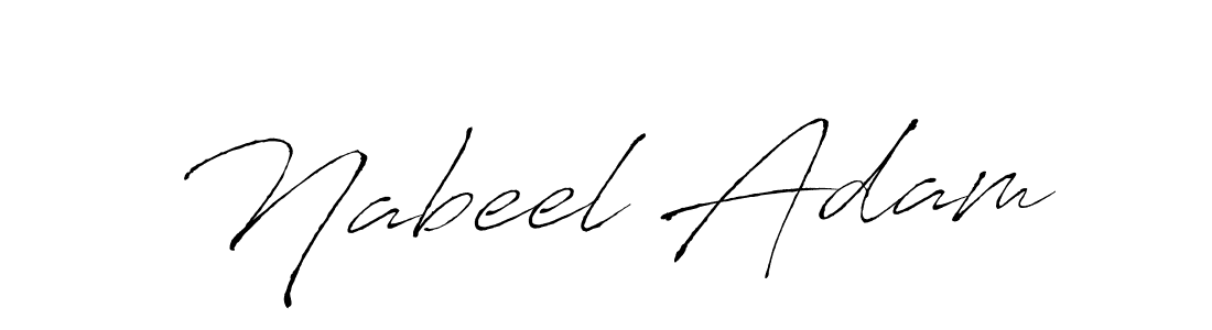 Design your own signature with our free online signature maker. With this signature software, you can create a handwritten (Antro_Vectra) signature for name Nabeel Adam. Nabeel Adam signature style 6 images and pictures png
