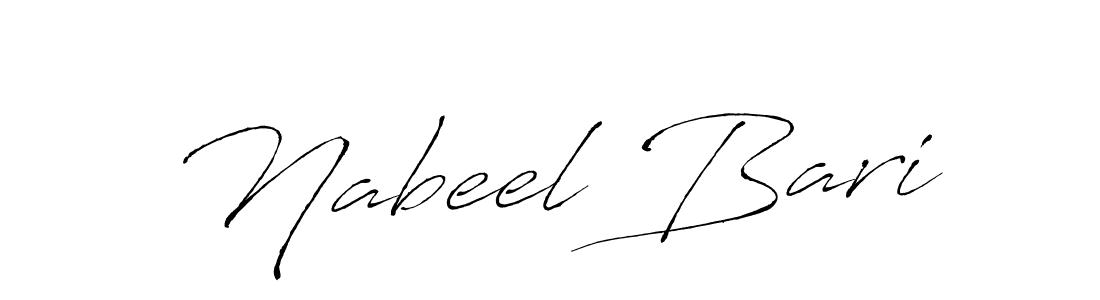 You can use this online signature creator to create a handwritten signature for the name Nabeel Bari. This is the best online autograph maker. Nabeel Bari signature style 6 images and pictures png