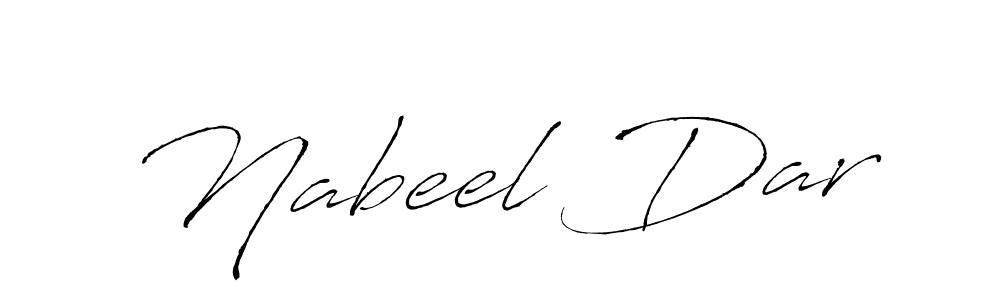 How to make Nabeel Dar signature? Antro_Vectra is a professional autograph style. Create handwritten signature for Nabeel Dar name. Nabeel Dar signature style 6 images and pictures png