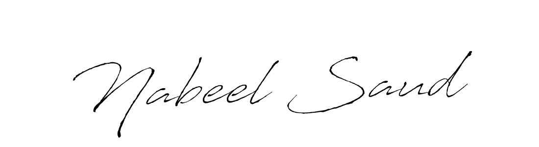 How to make Nabeel Saud signature? Antro_Vectra is a professional autograph style. Create handwritten signature for Nabeel Saud name. Nabeel Saud signature style 6 images and pictures png