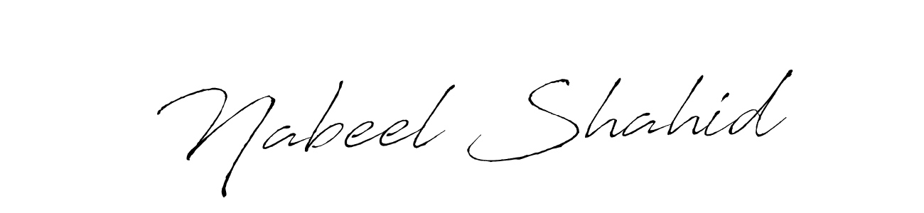 How to make Nabeel Shahid signature? Antro_Vectra is a professional autograph style. Create handwritten signature for Nabeel Shahid name. Nabeel Shahid signature style 6 images and pictures png