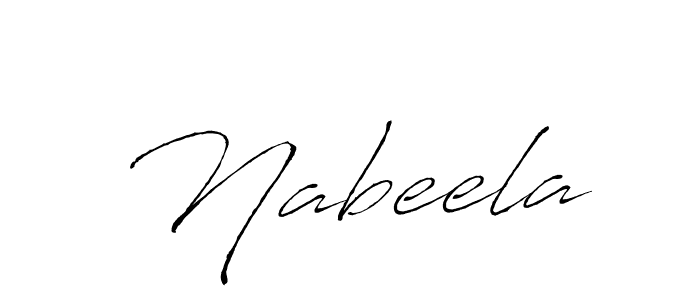 How to make Nabeela name signature. Use Antro_Vectra style for creating short signs online. This is the latest handwritten sign. Nabeela signature style 6 images and pictures png