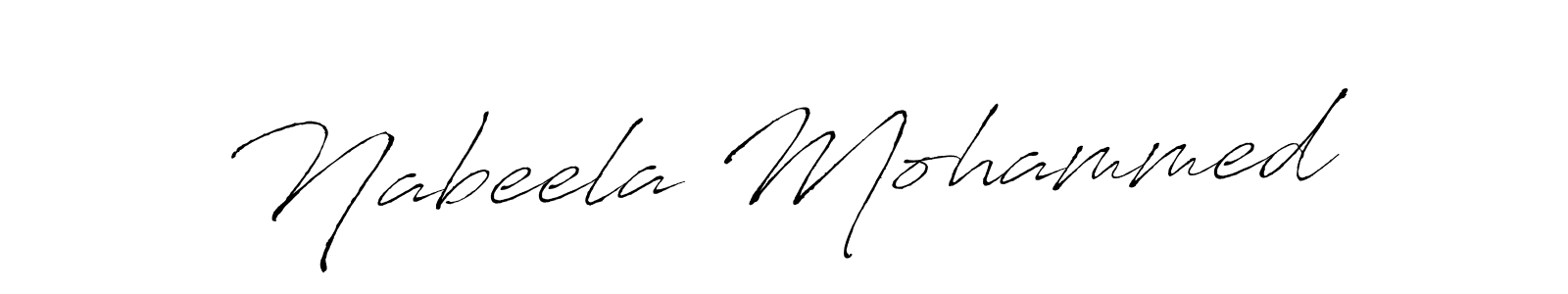 Antro_Vectra is a professional signature style that is perfect for those who want to add a touch of class to their signature. It is also a great choice for those who want to make their signature more unique. Get Nabeela Mohammed name to fancy signature for free. Nabeela Mohammed signature style 6 images and pictures png