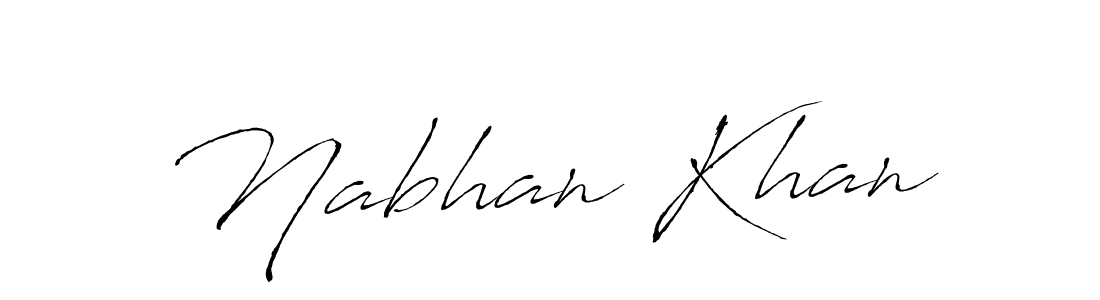 Nabhan Khan stylish signature style. Best Handwritten Sign (Antro_Vectra) for my name. Handwritten Signature Collection Ideas for my name Nabhan Khan. Nabhan Khan signature style 6 images and pictures png