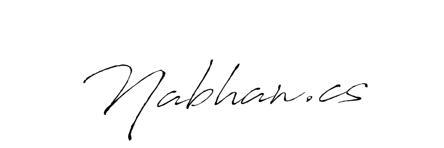 The best way (Antro_Vectra) to make a short signature is to pick only two or three words in your name. The name Nabhan.cs include a total of six letters. For converting this name. Nabhan.cs signature style 6 images and pictures png