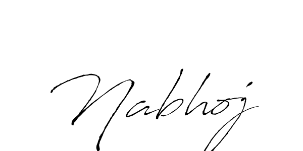 Use a signature maker to create a handwritten signature online. With this signature software, you can design (Antro_Vectra) your own signature for name Nabhoj. Nabhoj signature style 6 images and pictures png