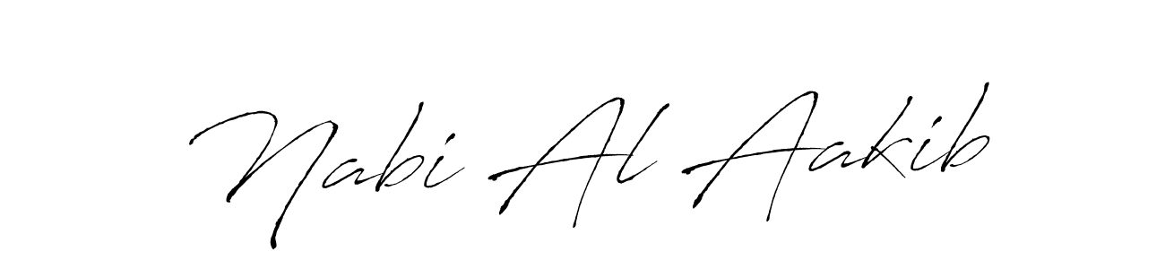Make a beautiful signature design for name Nabi Al Aakib. With this signature (Antro_Vectra) style, you can create a handwritten signature for free. Nabi Al Aakib signature style 6 images and pictures png