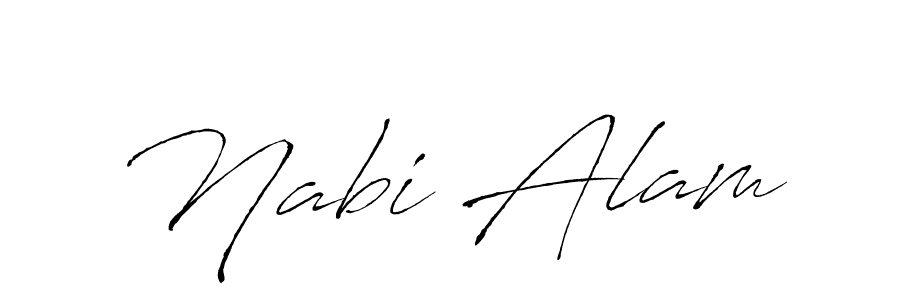 Nabi Alam stylish signature style. Best Handwritten Sign (Antro_Vectra) for my name. Handwritten Signature Collection Ideas for my name Nabi Alam. Nabi Alam signature style 6 images and pictures png