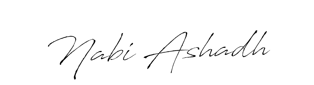 Nabi Ashadh stylish signature style. Best Handwritten Sign (Antro_Vectra) for my name. Handwritten Signature Collection Ideas for my name Nabi Ashadh. Nabi Ashadh signature style 6 images and pictures png