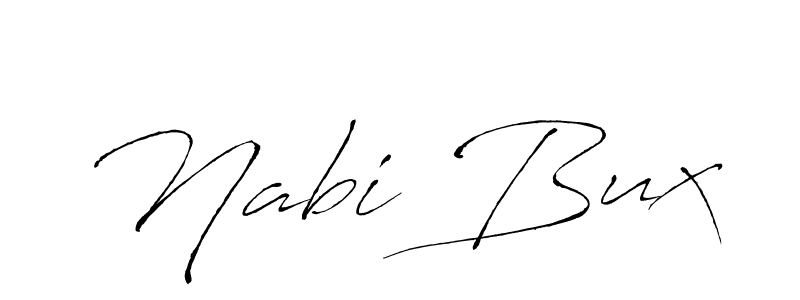 Use a signature maker to create a handwritten signature online. With this signature software, you can design (Antro_Vectra) your own signature for name Nabi Bux. Nabi Bux signature style 6 images and pictures png
