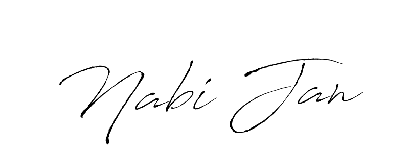 Also You can easily find your signature by using the search form. We will create Nabi Jan name handwritten signature images for you free of cost using Antro_Vectra sign style. Nabi Jan signature style 6 images and pictures png