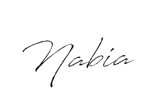 Nabia stylish signature style. Best Handwritten Sign (Antro_Vectra) for my name. Handwritten Signature Collection Ideas for my name Nabia. Nabia signature style 6 images and pictures png