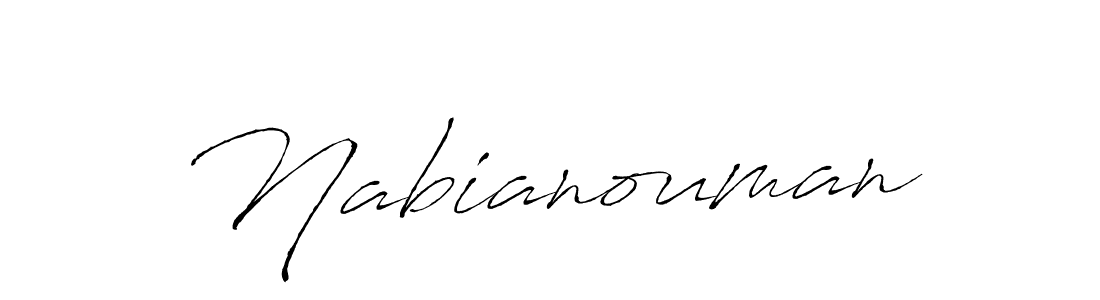 How to make Nabianouman signature? Antro_Vectra is a professional autograph style. Create handwritten signature for Nabianouman name. Nabianouman signature style 6 images and pictures png