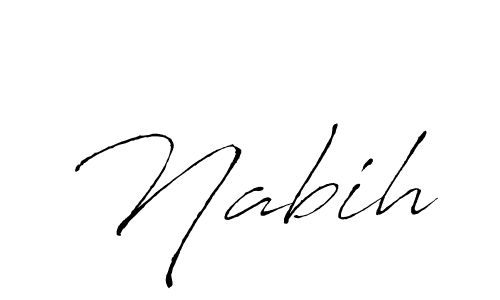 Similarly Antro_Vectra is the best handwritten signature design. Signature creator online .You can use it as an online autograph creator for name Nabih. Nabih signature style 6 images and pictures png