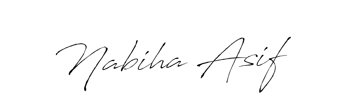 Nabiha Asif stylish signature style. Best Handwritten Sign (Antro_Vectra) for my name. Handwritten Signature Collection Ideas for my name Nabiha Asif. Nabiha Asif signature style 6 images and pictures png