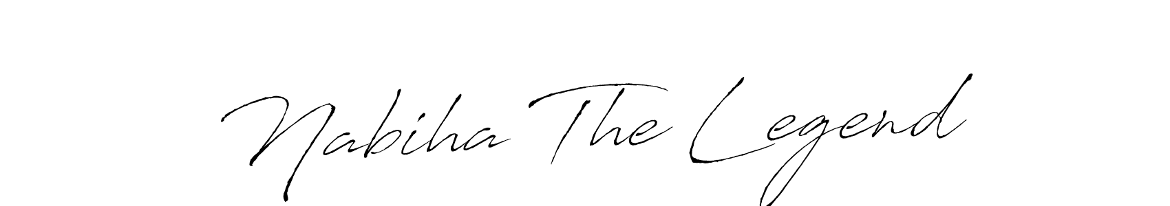 Design your own signature with our free online signature maker. With this signature software, you can create a handwritten (Antro_Vectra) signature for name Nabiha The Legend. Nabiha The Legend signature style 6 images and pictures png