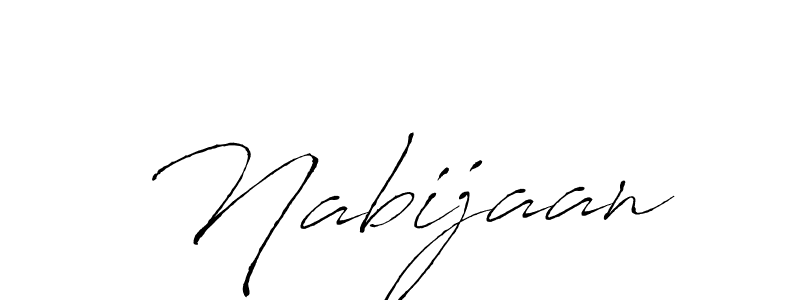 Make a beautiful signature design for name Nabijaan. With this signature (Antro_Vectra) style, you can create a handwritten signature for free. Nabijaan signature style 6 images and pictures png