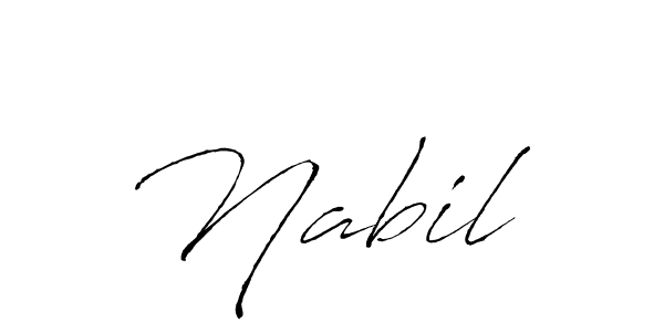 How to make Nabil  signature? Antro_Vectra is a professional autograph style. Create handwritten signature for Nabil  name. Nabil  signature style 6 images and pictures png