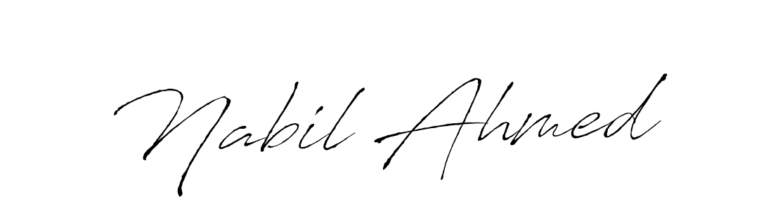 Create a beautiful signature design for name Nabil Ahmed. With this signature (Antro_Vectra) fonts, you can make a handwritten signature for free. Nabil Ahmed signature style 6 images and pictures png